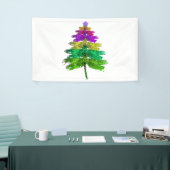 Merry Christmas Dragonfly Christmas Tree T-Shirt Spandoek (Beurs)