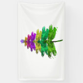 Merry Christmas Dragonfly Christmas Tree T-Shirt Spandoek (Verticaal)