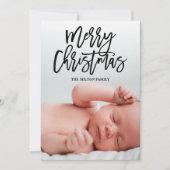 MERRY CHRISTMAS dubbelzijdig met foto's met kerstm Feestdagenkaart (Voorkant)