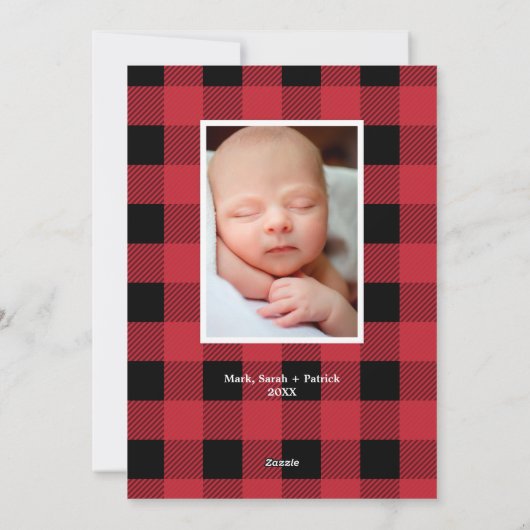 MERRY CHRISTMAS dubbelzijdig met foto's met kerstm Feestdagenkaart (Achterkant)