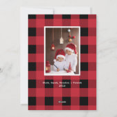 MERRY CHRISTMAS dubbelzijdig met foto's met kerstm Feestdagenkaart (Achterkant)