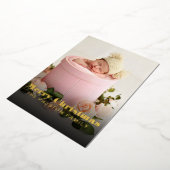 MERRY CHRISTMAS dubbelzijdig met foto's met kerstm Folie Feestdagenkaart (Gedraaid)