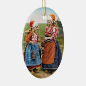 MERRY CHRISTMAS Dutch Girls HOLIDAY ORNAMENT (Rechts)