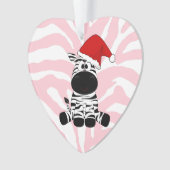 Merry Christmas EDS Warrior Zebra Ribbon Ornament (voorkant)