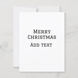 Merry Christmas eenvoudige minimale add naam tekst Briefkaart
