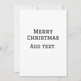 Merry Christmas eenvoudige minimale add naam tekst Kaart