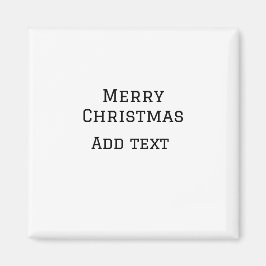 Merry Christmas eenvoudige minimale add naam tekst Magneet