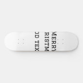 Merry Christmas eenvoudige minimale add naam tekst Persoonlijk Skateboard (Horizontaal)