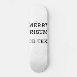 Merry Christmas eenvoudige minimale add naam tekst Persoonlijk Skateboard
