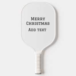 Merry Christmas eenvoudige minimale add naam tekst Pickleball Paddle