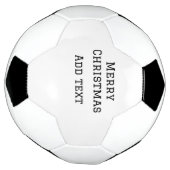 Merry Christmas eenvoudige minimale add naam tekst Voetbal (Gedraaid)