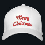 Merry Christmas Eenvoudige Typografie Geborduurd Geborduurde Pet<br><div class="desc">Merry Christmas Simple Modern Typography Custom Embroidered Baseball Pet bevat de eenvoudige,  moderne geborduurde tekst "Merry Christmas". Ideaal als cadeau voor familie en vrienden voor de feestdagen. Creëer door Evco Studio www.zazzle.com/store/evcostudio</div>