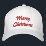 Merry Christmas Eenvoudige Typografie Geborduurd Geborduurde Pet<br><div class="desc">Merry Christmas Simple Modern Typography Custom Embroidered Baseball Pet bevat de eenvoudige,  moderne geborduurde tekst "Merry Christmas". Ideaal als cadeau voor familie en vrienden voor de feestdagen. Creëer door Evco Studio www.zazzle.com/store/evcostudio</div>