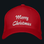 Merry Christmas Eenvoudige Typografie Geborduurd Geborduurde Pet<br><div class="desc">Merry Christmas Simple Modern Typography Custom Embroidered Baseball Pet bevat de eenvoudige,  moderne geborduurde tekst "Merry Christmas". Ideaal als cadeau voor familie en vrienden voor de feestdagen. Creëer door Evco Studio www.zazzle.com/store/evcostudio</div>