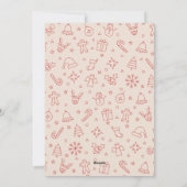 Merry Christmas Elegant Bow Present Photo Collage  Feestdagenkaart (Achterkant)