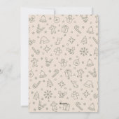 Merry Christmas Elegant Bow Present Photo Collage  Feestdagenkaart (Achterkant)