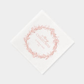 Merry Christmas Elegant Krans Party Roos Gold Folie Servetten (Rechts)