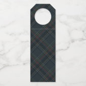 Merry Christmas elegant navy blue holiday Flessenhanger (Achterkant)