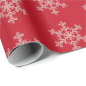 Merry Christmas Elegant Snowflake Holiday Winter Cadeaupapier (Rol Hoek)
