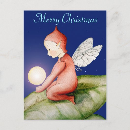 Merry Christmas Elf Briefkaart (Voorkant)