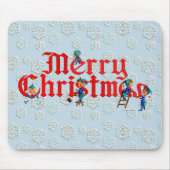 MERRY CHRISTMAS ELF PAD DOOR SHARON SHARPE MUISMAT (Voorkant)