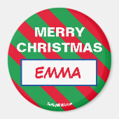 MERRY CHRISTMAS EMMA Magnet (Voorkant)