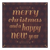 MERRY CHRISTMAS EN EEN NIEUW JAAR PERFECT POSTER (Voorkant)