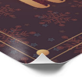 MERRY CHRISTMAS EN EEN NIEUW JAAR PERFECT POSTER (Hoek)