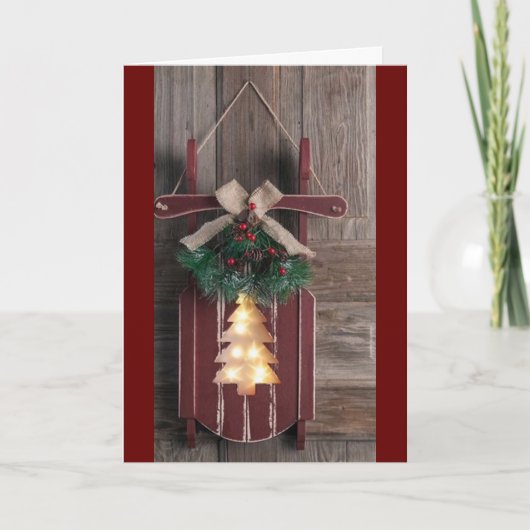 MERRY CHRISTMAS EN EEN ZEER HUIDIG NIEUW JAAR KAART (Voorkant)