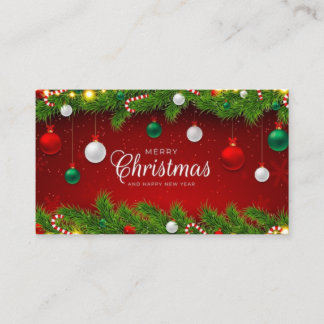 Merry Christmas en Elf Visitekaartje Design
