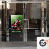 MERRY CHRISTMAS EN HAPPY BIRTHDAY JESUS RAAMSTICKER (Kantoordeur)