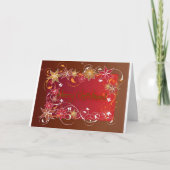 MERRY CHRISTMAS EN HAPPY NEW YEAR FEESTDAGEN KAART (Voorkant)