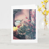 *MERRY CHRISTMAS* en *HAPPY NEW YEAR* Kaart (Gele Bloem)