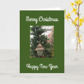 ** MERRY CHRISTMAS EN HAPPY NEW YEAR** KAART (Gele Bloem)