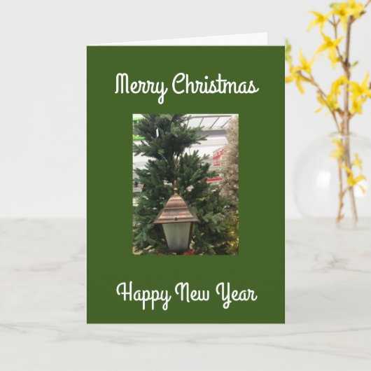 ** MERRY CHRISTMAS EN HAPPY NEW YEAR** KAART (Gele Bloem)