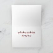 *MERRY CHRISTMAS EN HET BESTE NIEUWE JAAR OOIT* FEESTDAGEN KAART (Binnen)