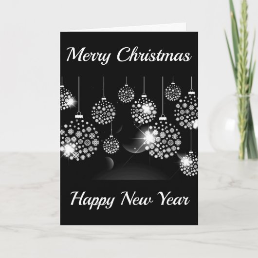 *MERRY CHRISTMAS* EN MERRY EN BRIGHT FEESTDAGEN KAART (Voorkant)