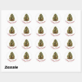 MERRY CHRISTMAS ENVELOPE SEAL STICKER (Vel)