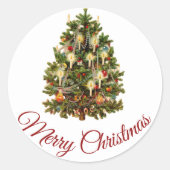 MERRY CHRISTMAS ENVELOPE SEAL STICKER (Voorkant)