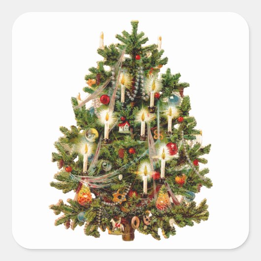 MERRY CHRISTMAS  ENVELOPE SEAL STICKER (Voorkant)