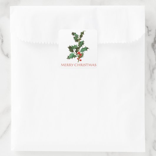 MERRY CHRISTMAS  ENVELOPE SEAL STICKER (Tas)