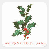 MERRY CHRISTMAS  ENVELOPE SEAL STICKER (Voorkant)