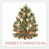 MERRY CHRISTMAS ENVELOPE SEAL STICKER (Voorkant)