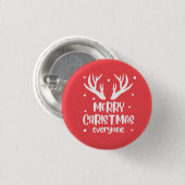 Merry Christmas Everyone Ronde Button 3,2 Cm (Voorkant /achterkant)
