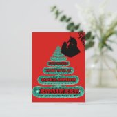 MERRY CHRISTMAS EXPLOITANT VAN DE ENGINEER-CRANE FEESTDAGENKAART (Staand voorkant)