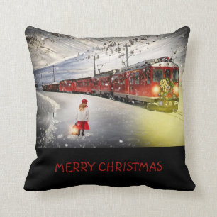 Merry Christmas Express Train Sierkussen Kussen