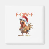Merry Christmas F Caw F Retro Cool Design Magneet (Voorkant)