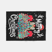 Merry Christmas Family Funny Christmas Tree Women Fleece Deken (Voorkant (Horizontaal))