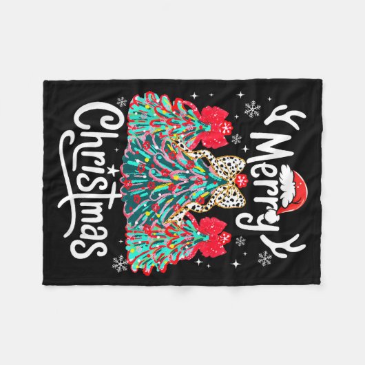 Merry Christmas Family Funny Christmas Tree Women  Fleece Deken (Voorkant (Horizontaal))