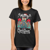 Merry Christmas Family Funny Christmas Tree Women  T-shirt (Voorkant)